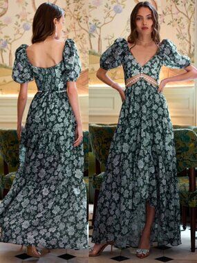 V. Chapman | Dresses | V Chapman The Lucetta Dress In Denim Blue Windsor |  Poshmark